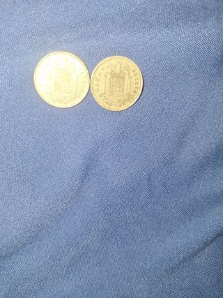 2 Monedas 1 Peseta España