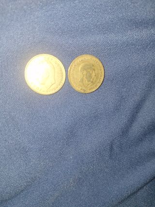 2 Monedas 1 Peseta España