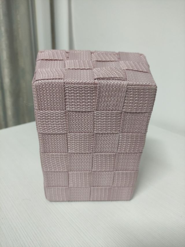 Cesta organizadora rosa