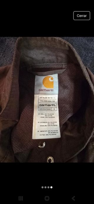 Chaqueta bomber Carhartt marrón