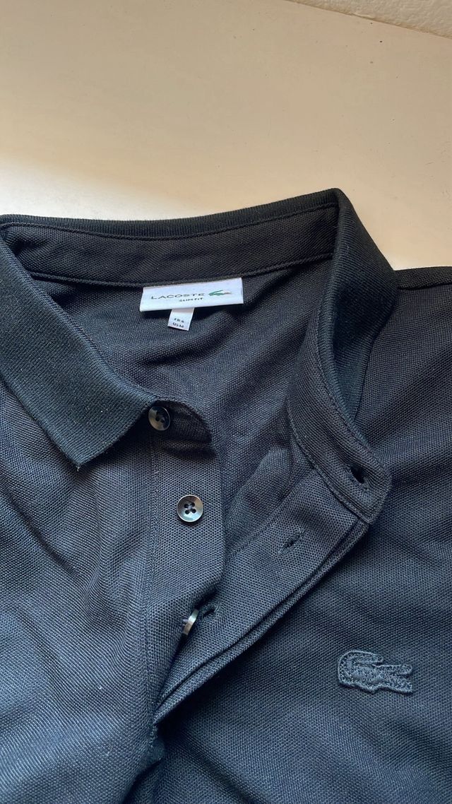Polo Lacoste negro