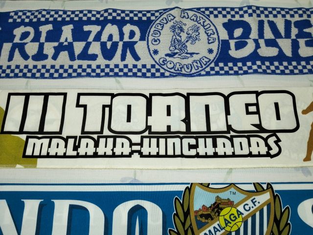 Lote 3 bufandas fútbol España ultras