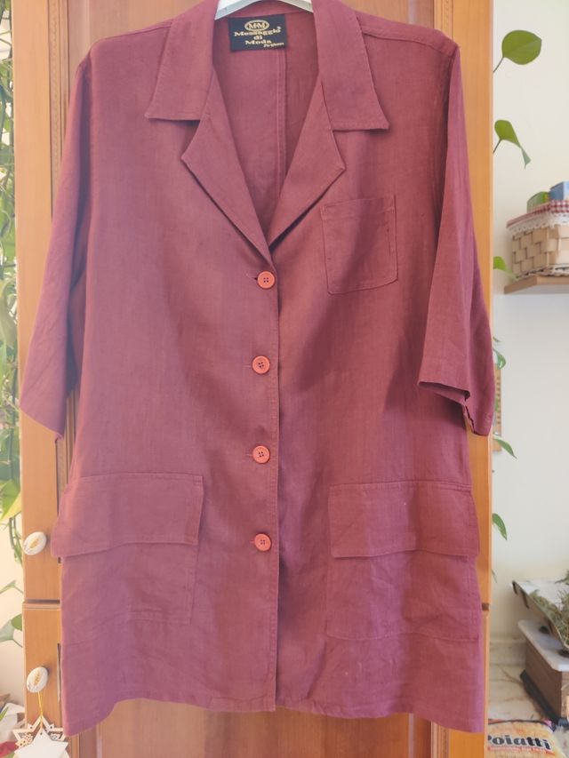 Giacca Messaggio di Moda Bordeaux