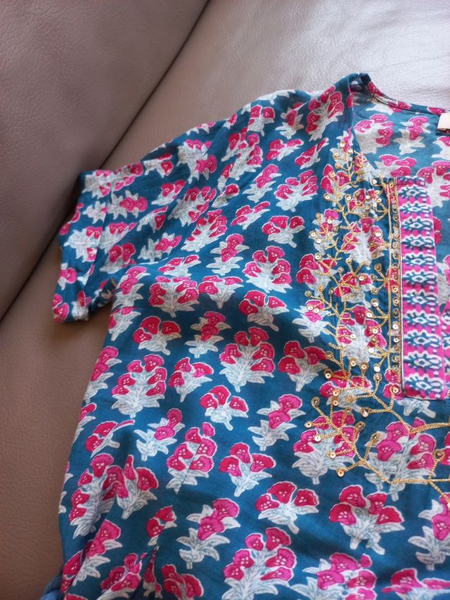 Vestido Derhy estampado M