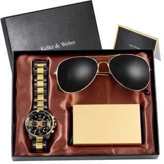 Pack regalo Keller & Weber: reloj, gafas y cartera