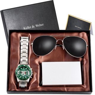 Pack regalo Keller & Weber: reloj, gafas y cartera