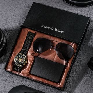 Pack regalo Keller & Weber: reloj, gafas y cartera