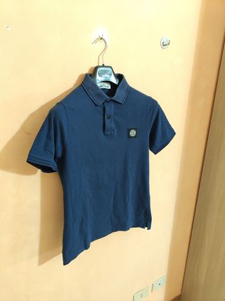 Polo Stone Island Uomo Tg L Blu