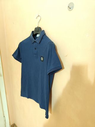 Polo Stone Island Uomo Tg L Blu