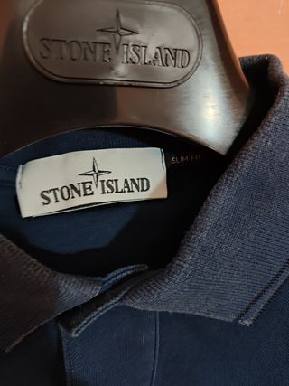 Polo Stone Island Uomo Tg L Blu
