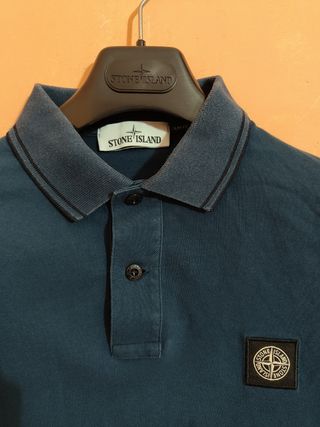 Polo Stone Island Uomo Tg L Blu