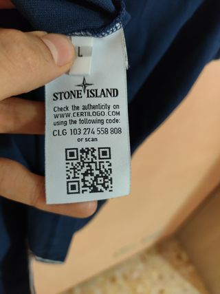 Polo Stone Island Uomo Tg L Blu