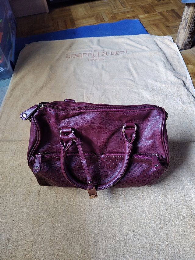 Bolso bandolera marrón morado