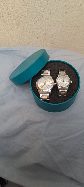 Relojes plata - Pareja