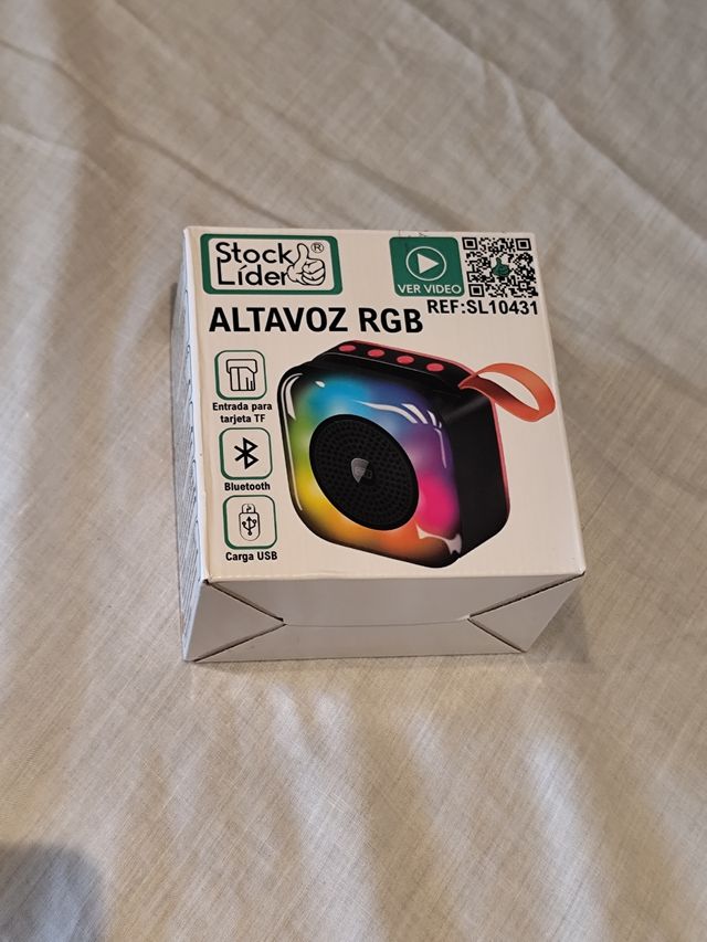 Altavoz Bluetooth con luces RGB