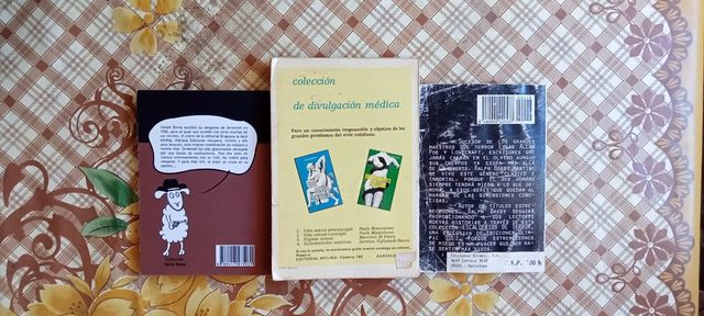 3 bolsilibros de terror y vaqueros 