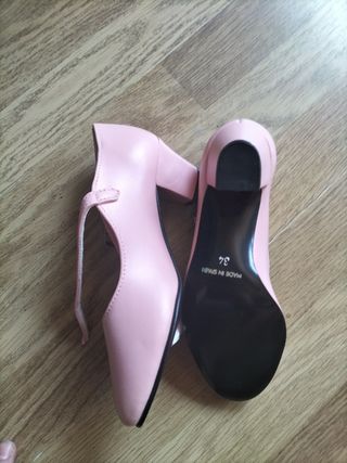 Zapatos Moda España niña rosa talla 34