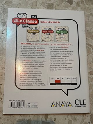 Libro frances A2 cahier d'activités Anaya