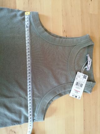 Top Mango - Tirantes Verde Oliva - M