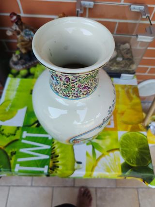 Vaso Ceramica Orientale Dipinto a mano