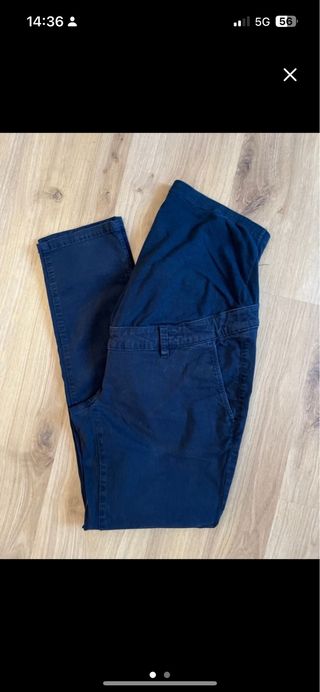 Pantalones premamá azul marino