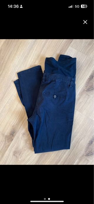 Pantalones premamá azul marino