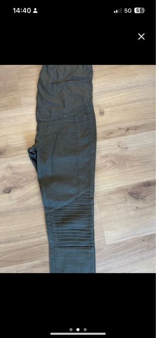 Pantalones premamá - verde oliva