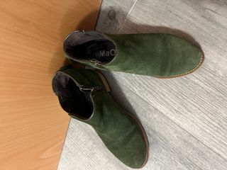 Botines ante verde mujer