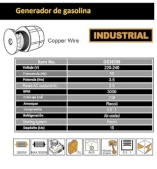 Generador INGCO GE35006 - 3500W