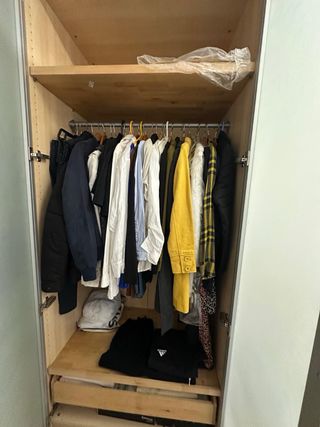 Armario ropero 2 puertas cristal