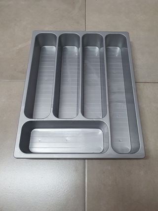 Cubertero plástico gris - Cajón