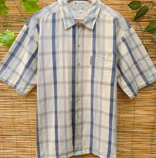 Camisa Columbia cuadros vintage oversize