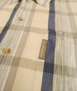 Camisa Columbia cuadros vintage oversize
