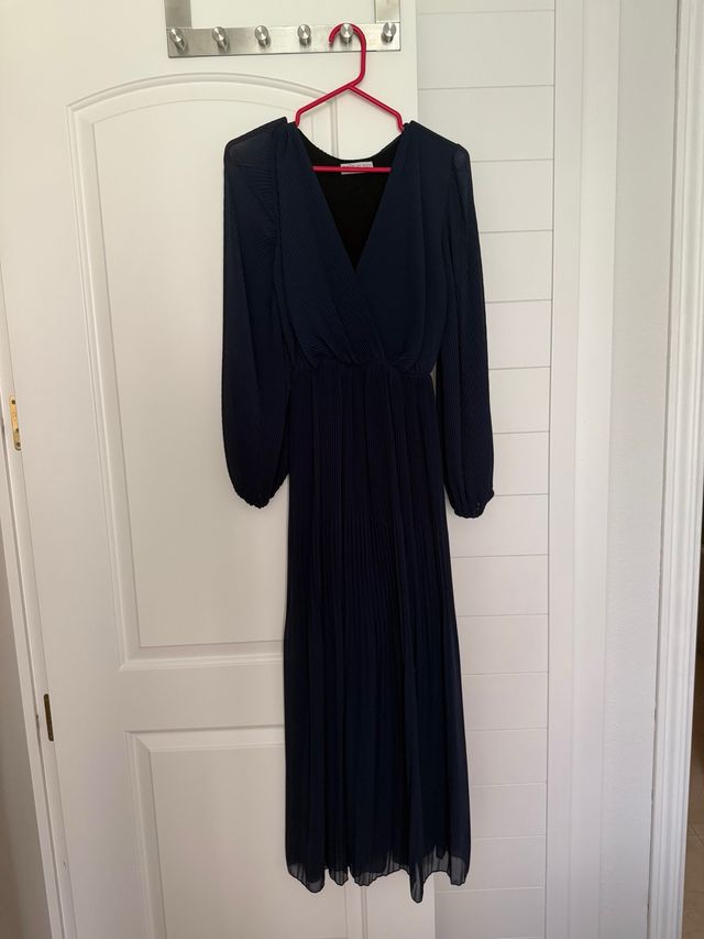 Vestido plisado Polin et Moi azul