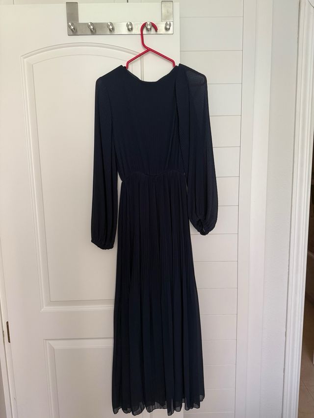 Vestido plisado Polin et Moi azul