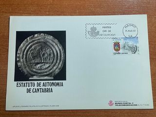 6 Sobres 1º Día - Estatutos Autonomía