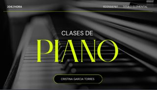 Clases de piano particulares