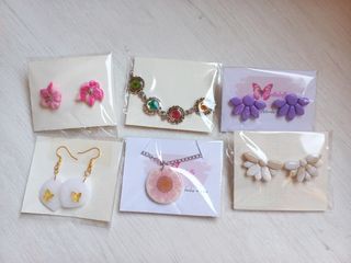 Lote pendientes artesanales