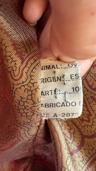 Chaqueta cuero marrón oversize