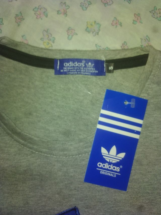 Camiseta Adidas Gris Talla S
