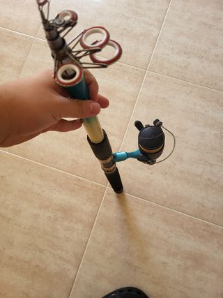 Caña de pescar telescópica