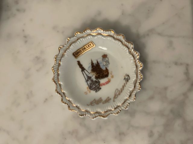 Piatto in porcellana Oro di Legge Galizia