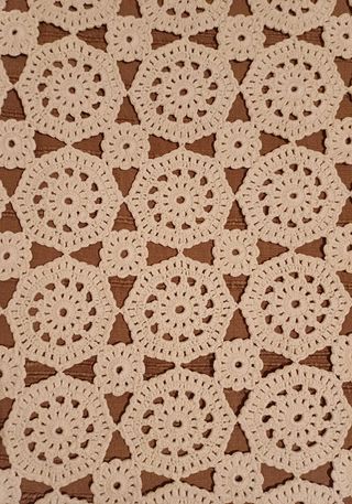 Colcha de ganchillo de algodón