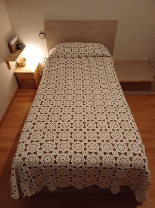 Colcha de ganchillo de algodón