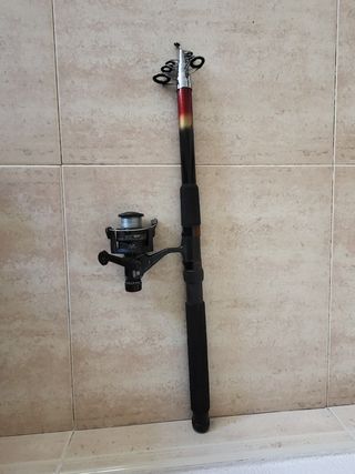 Caña de pescar telescópica