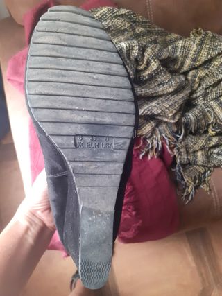 Botines negros plataforma - talla 39