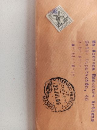 Carta antigua sellos lacre Madrid