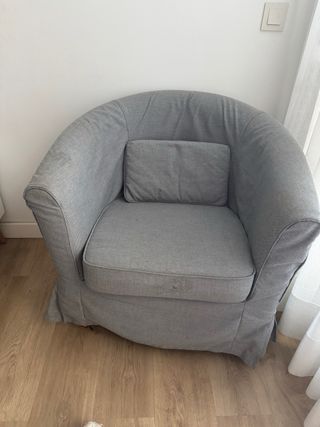 Sillón Ikea Gris - Tela