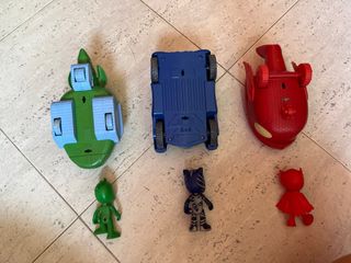 Coches PJ Masks - 3 vehículos y 3 figuras