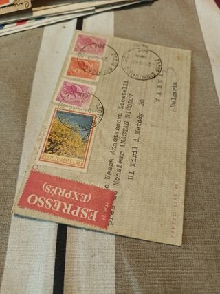 Francobolli Italia-Bulgaria storia postale